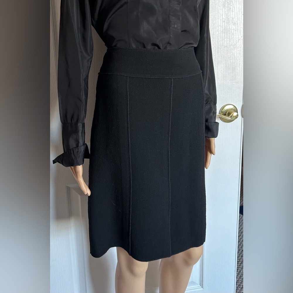 Wool Black Skirt